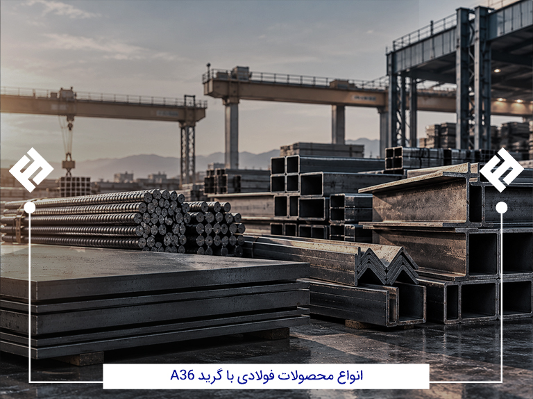 انواع محصولات فولادی A36
