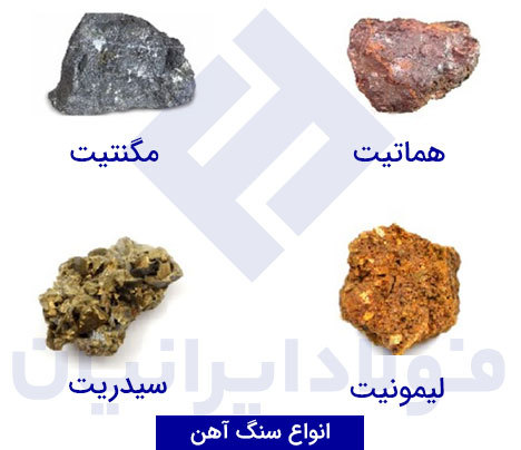 انواع سنگ آهن