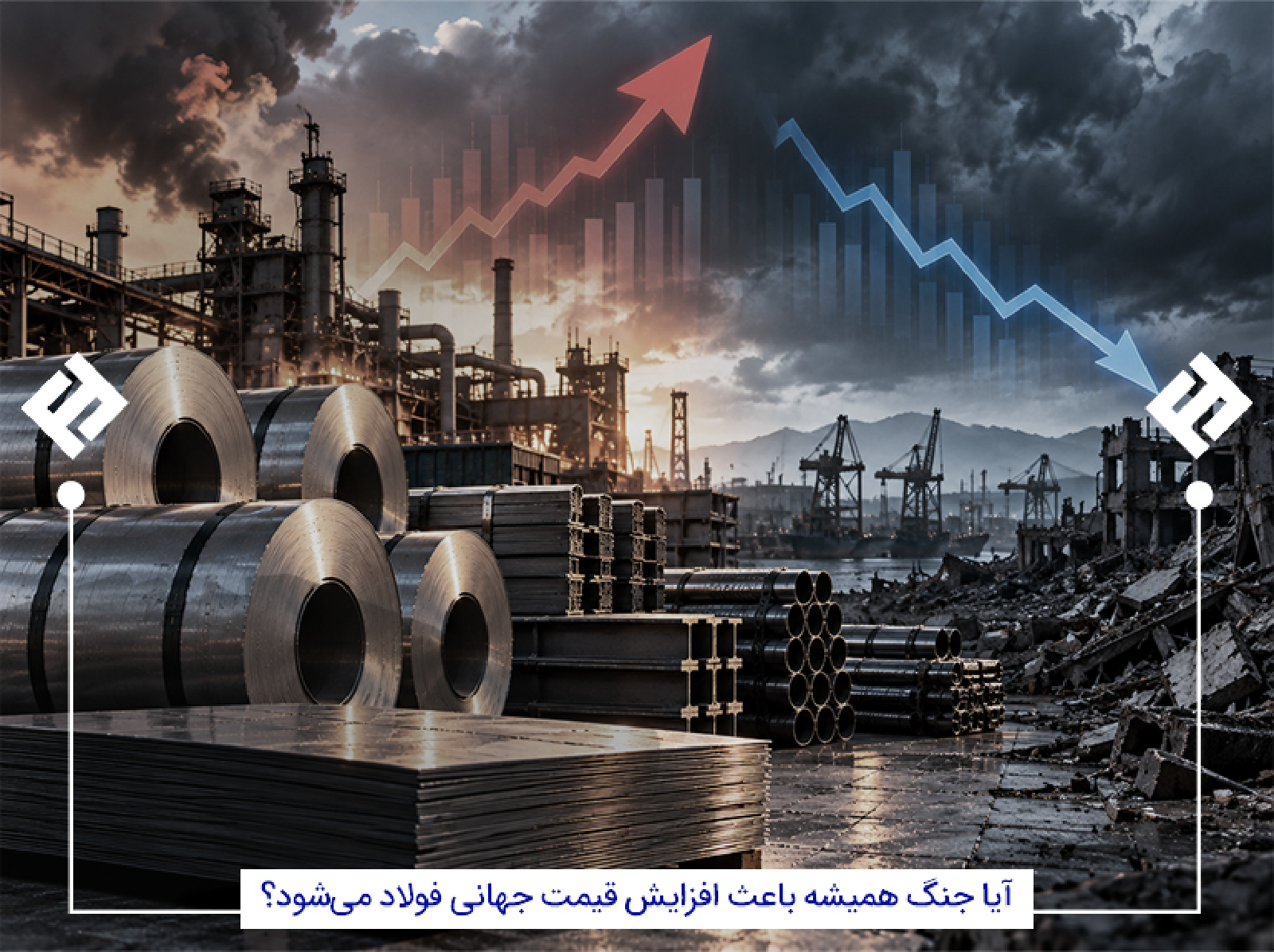 آیا جنگ همیشه باعث افزایش قیمت جهانی فولاد می‌شود