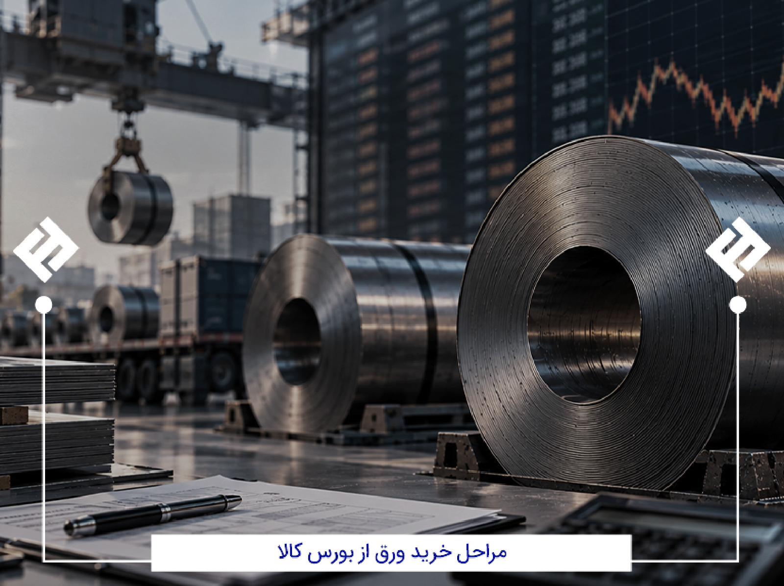 مراحل خرید ورق از بورس کالا