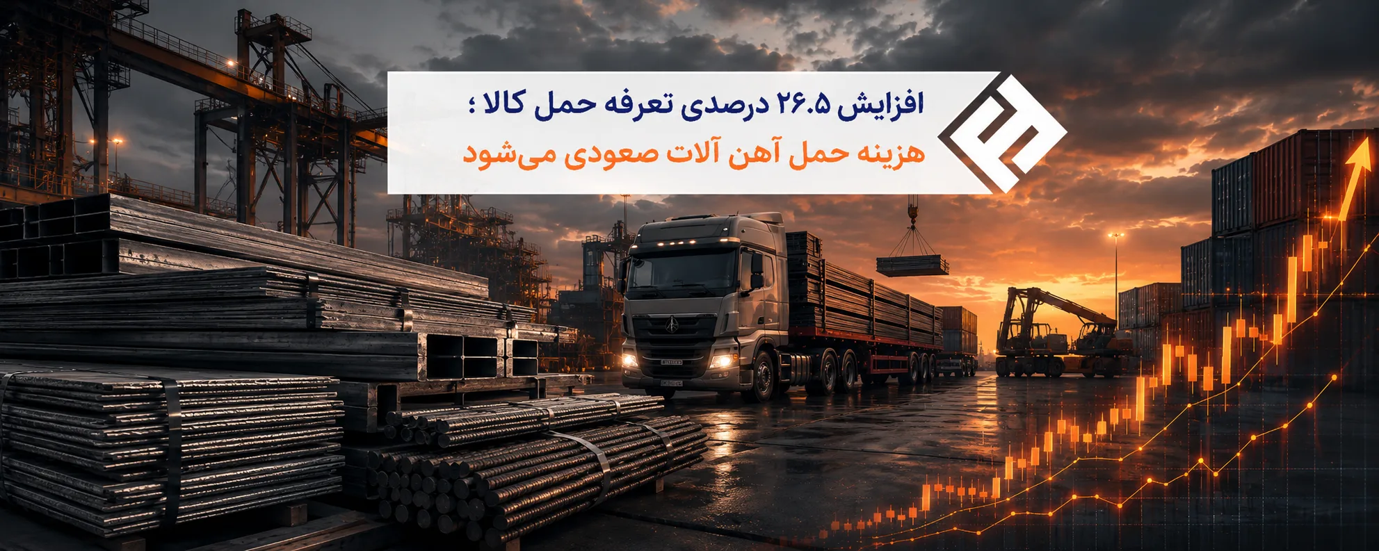 افزایش ۲۶.۵ درصدی تعرفه حمل کالا؛ هزینه حمل آهنآلات صعودی میشود