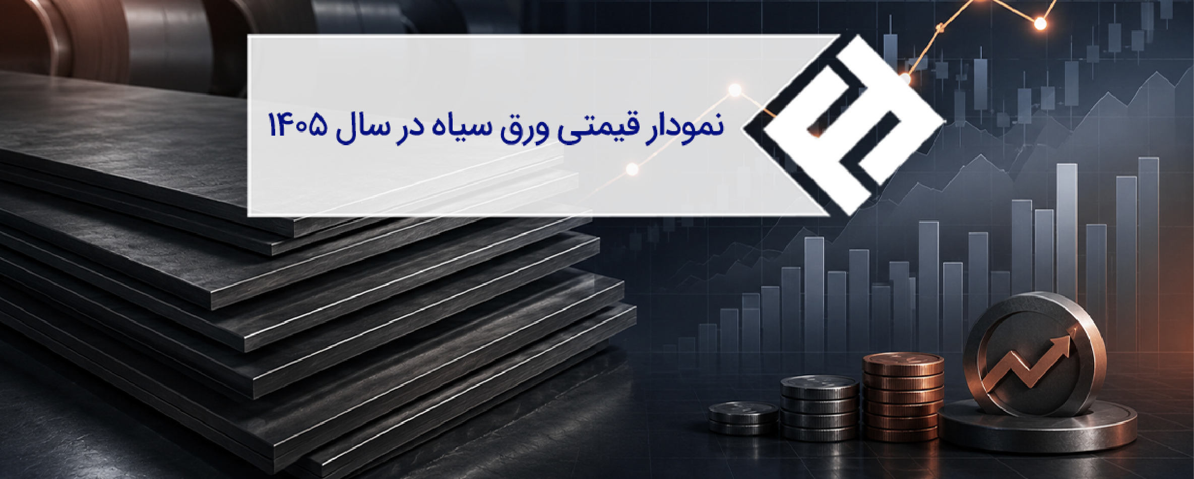 نمودار تغییرات نرخ ورق سیاه در سال 1405