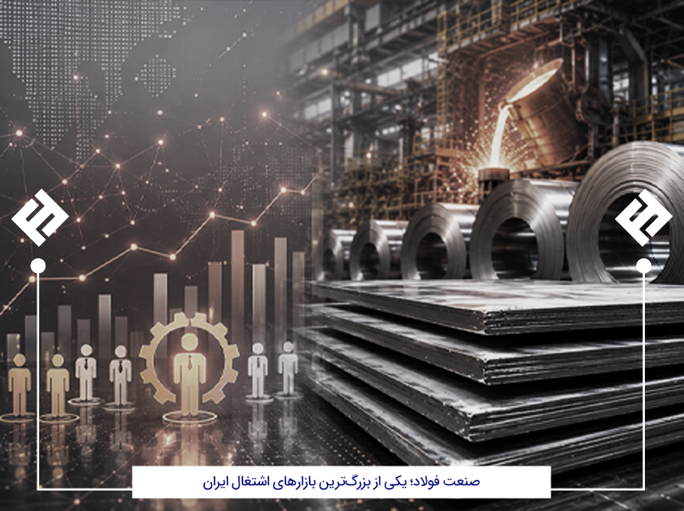 صنعت فولاد؛ یکی از بزرگ‌ترین بازارهای اشتغال ایران