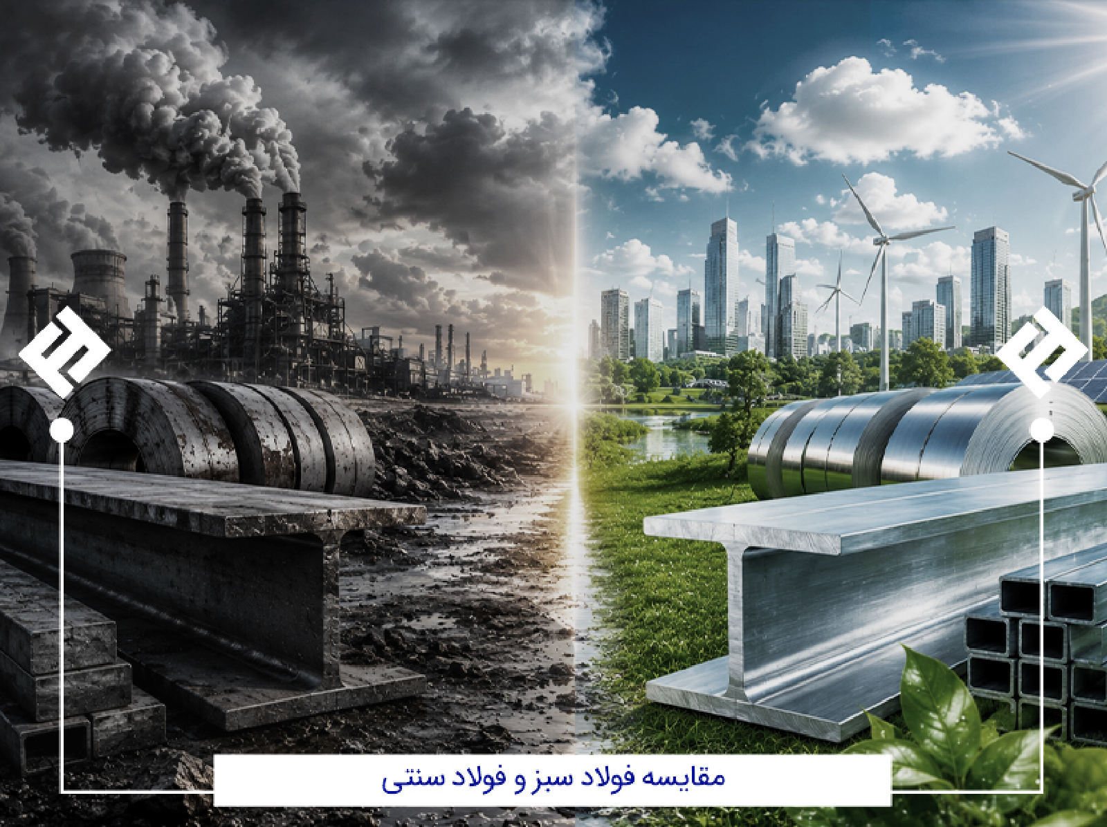 مقایسه فولاد سبز و فولاد سنتی