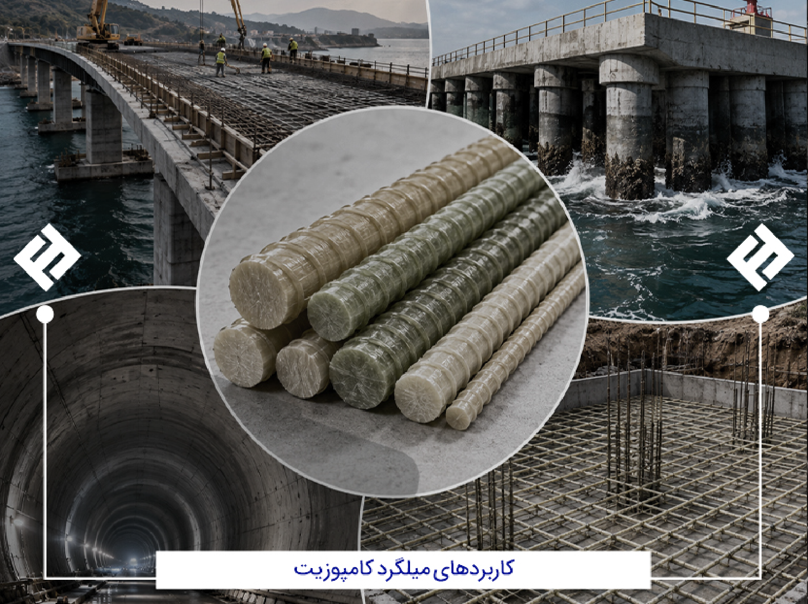 کاربردهای میلگرد کامپوزیت