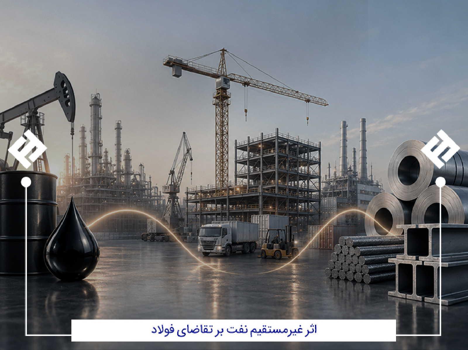 اثر غیرمستقیم نفت بر تقاضای فولاد