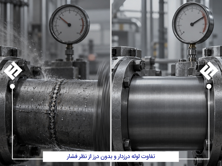 تفاوت لوله درزدار و بدون درز از نظر فشار