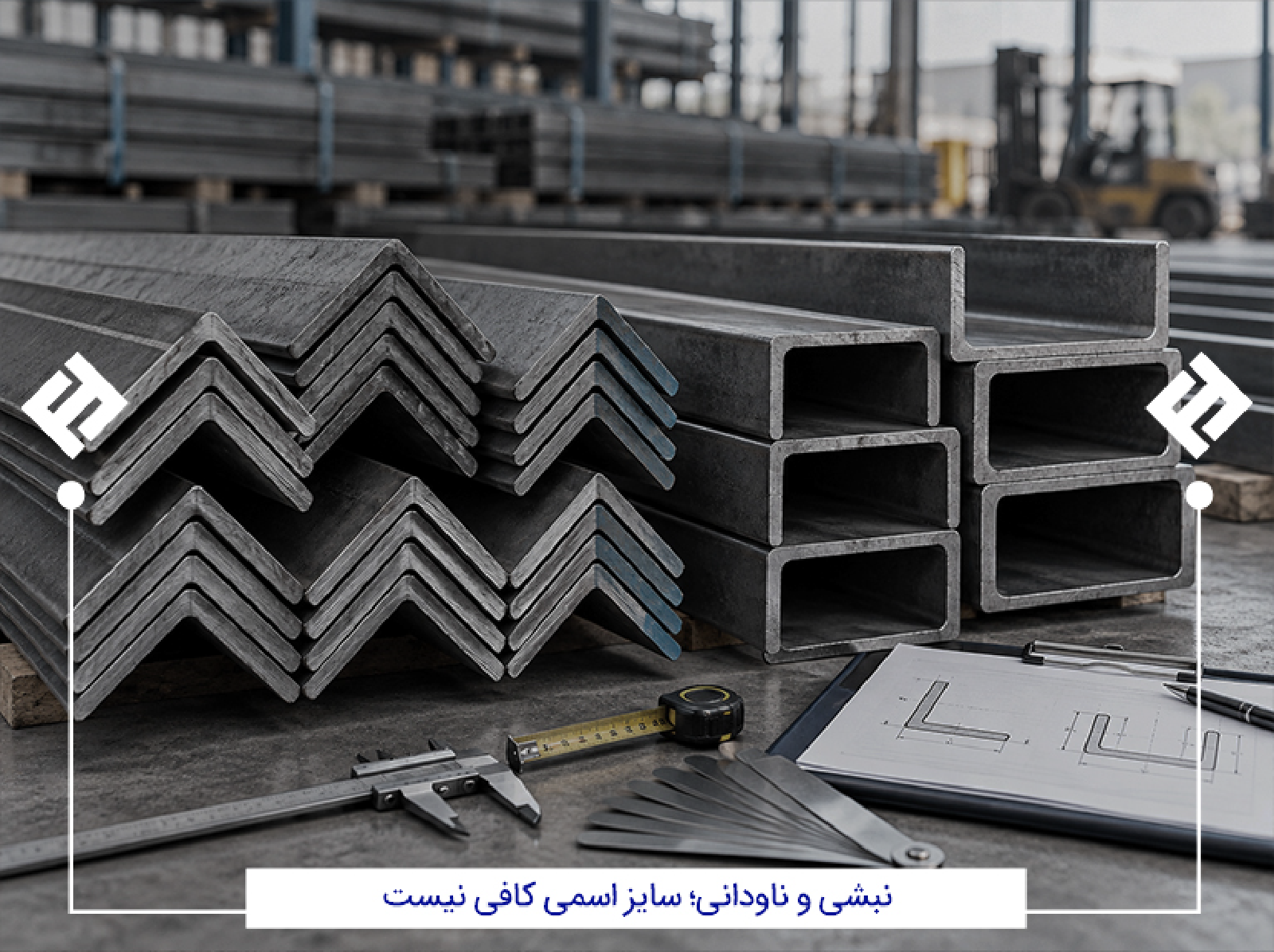 انتخاب سایز نبشی و ناودانی