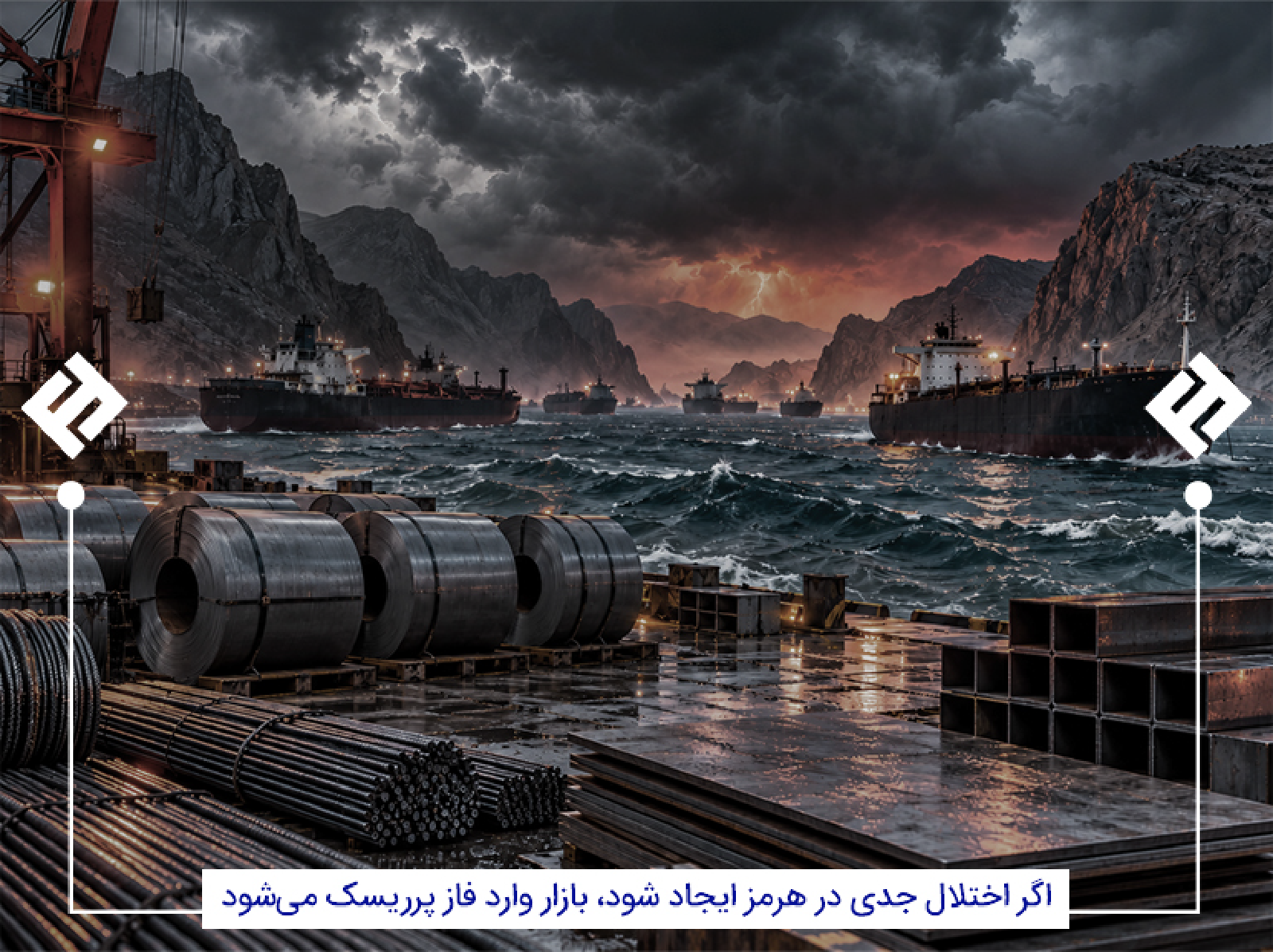 ریسک اختلال تنگه هرمز و بازار آهن