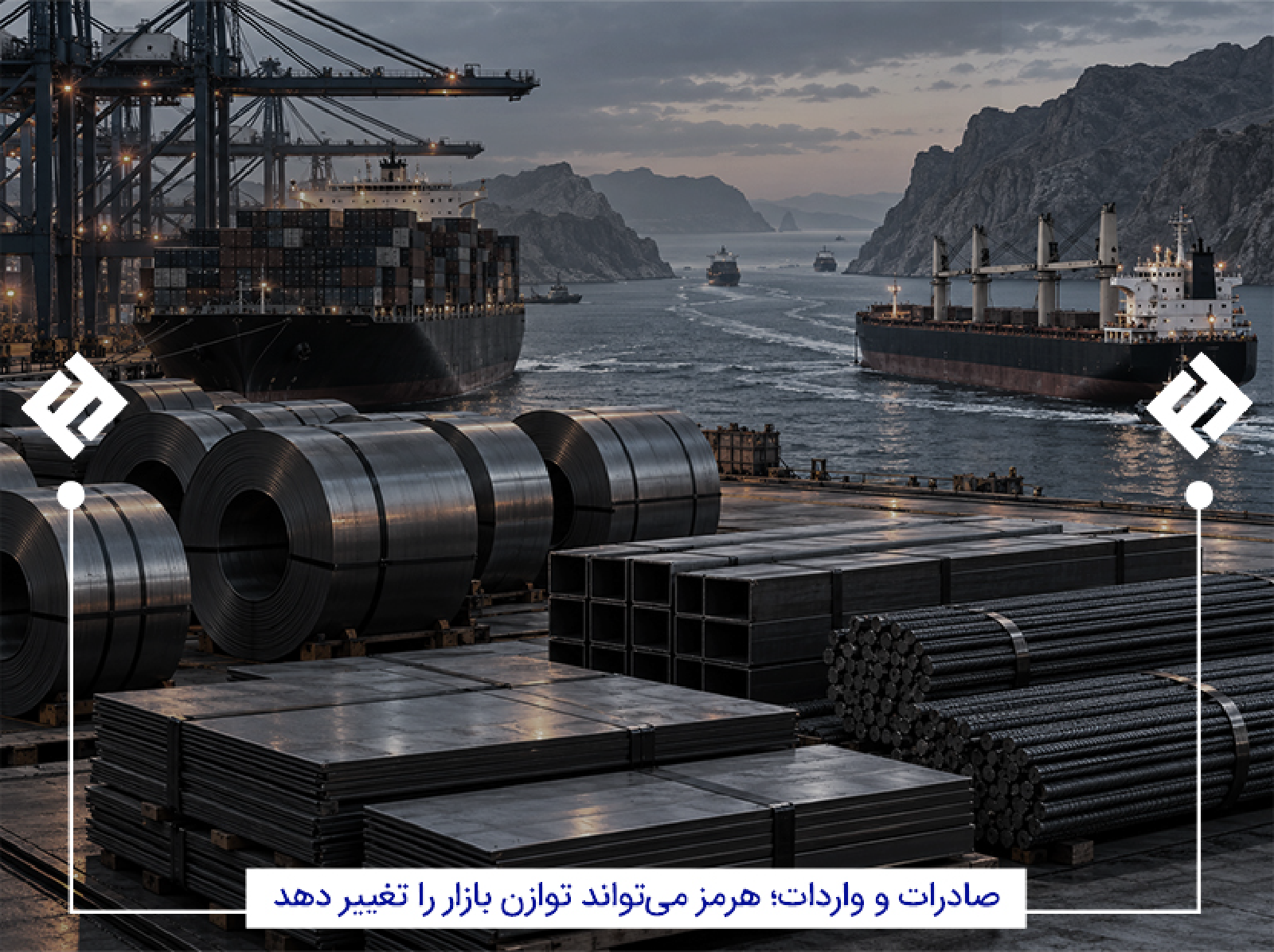 اثر هرمز بر صادرات و واردات فولاد