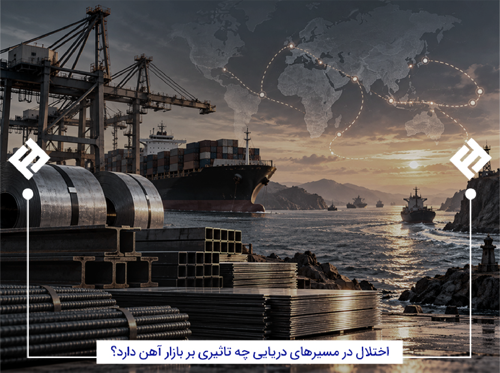 تأثیر اختلال مسیرهای دریایی بر قیمت آهن